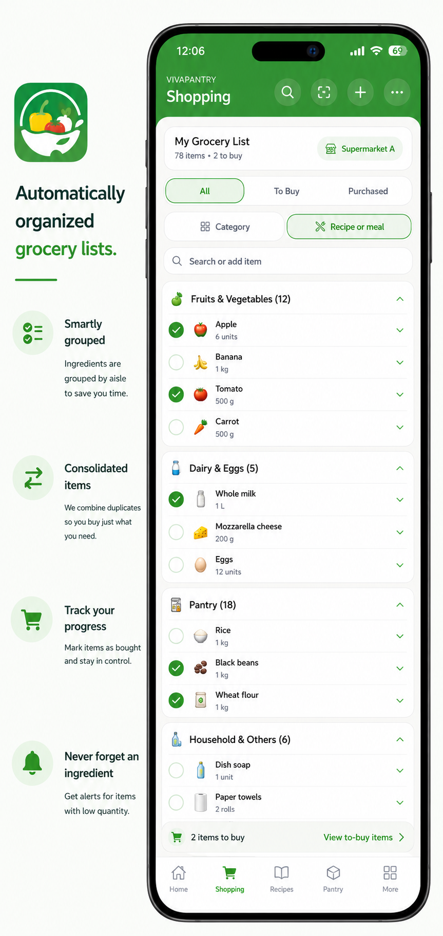 Grocery lists
